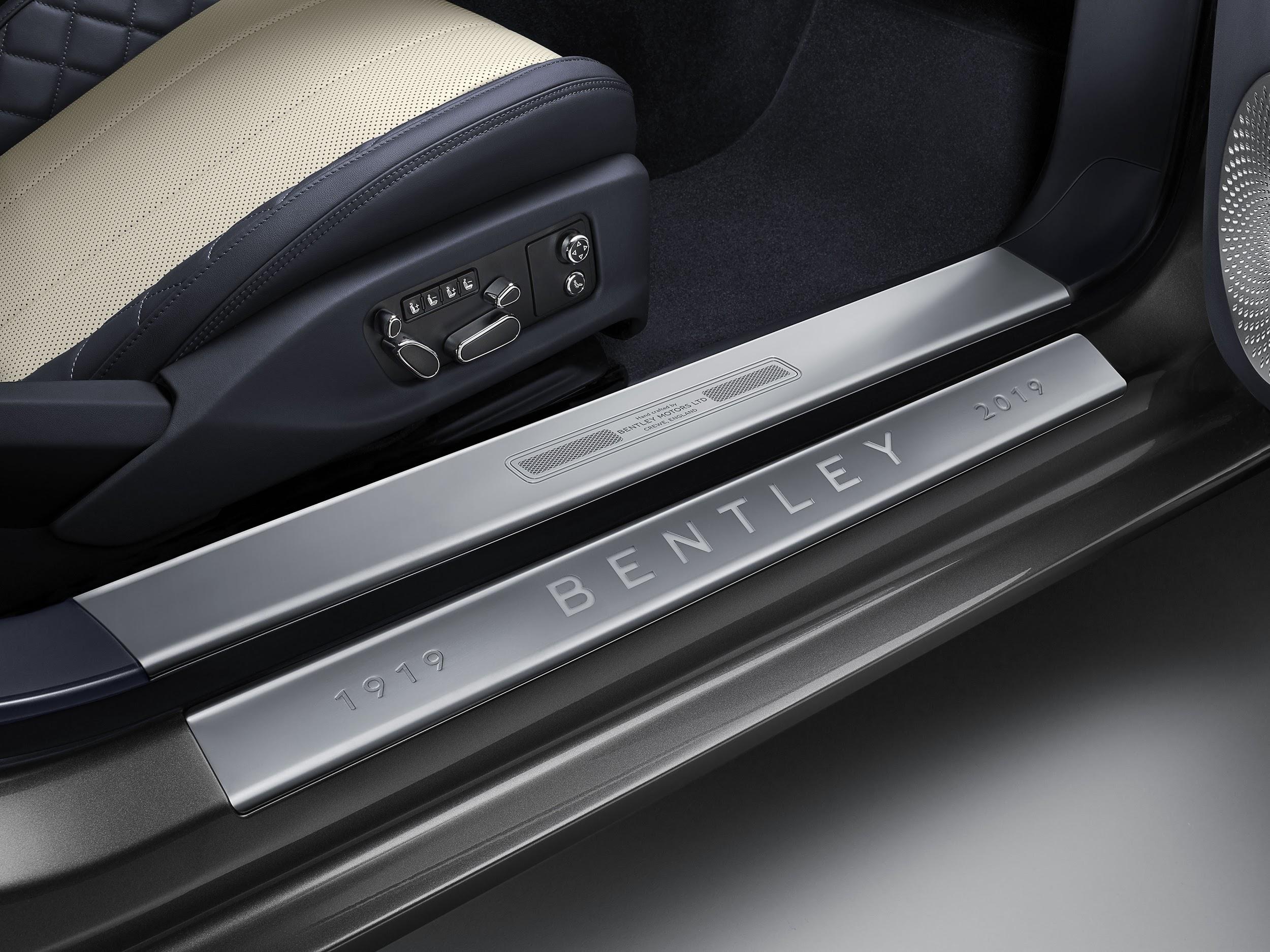 Unique Bentley Centenary treadplates marking ‘1919-2019’