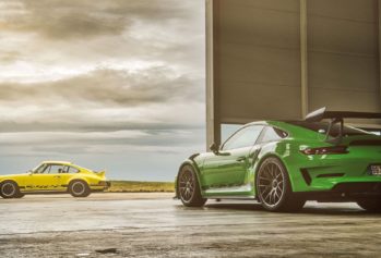 Porsche celebrates the RS models twisting through the Isle of Man circuit