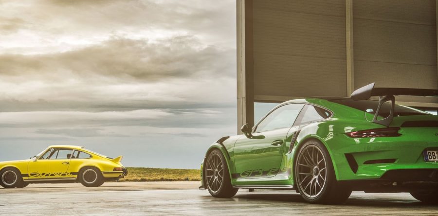 Porsche celebrates the RS models twisting through the Isle of Man circuit