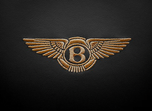 Bentley headrest emblem
