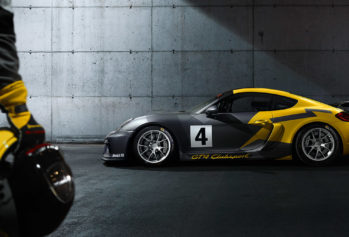 New Porsche 718 Cayman GT4 Clubsport featuring natural-fibre body parts